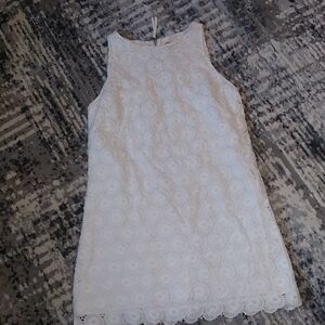 Ruby Rd. White Eyelet Mini Dress